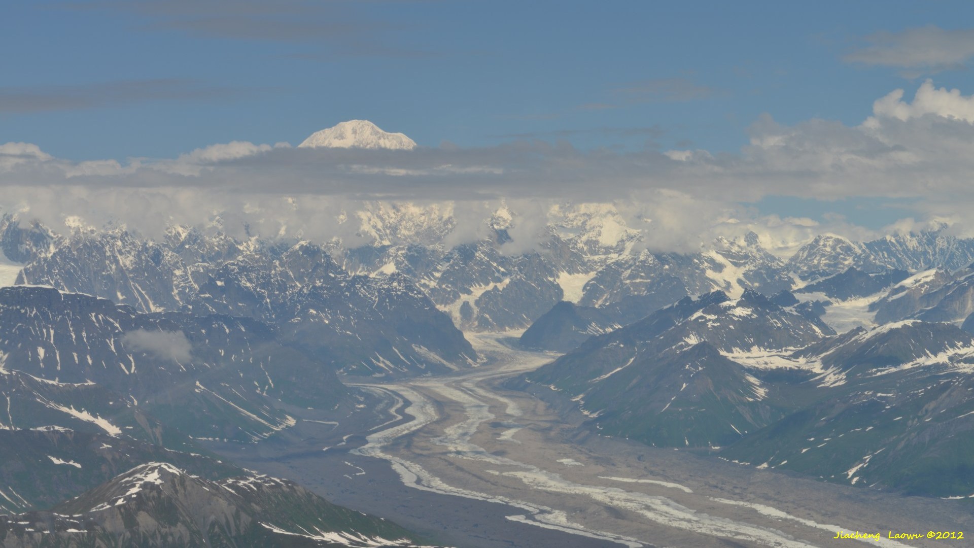 Mt. McKinley from airplane