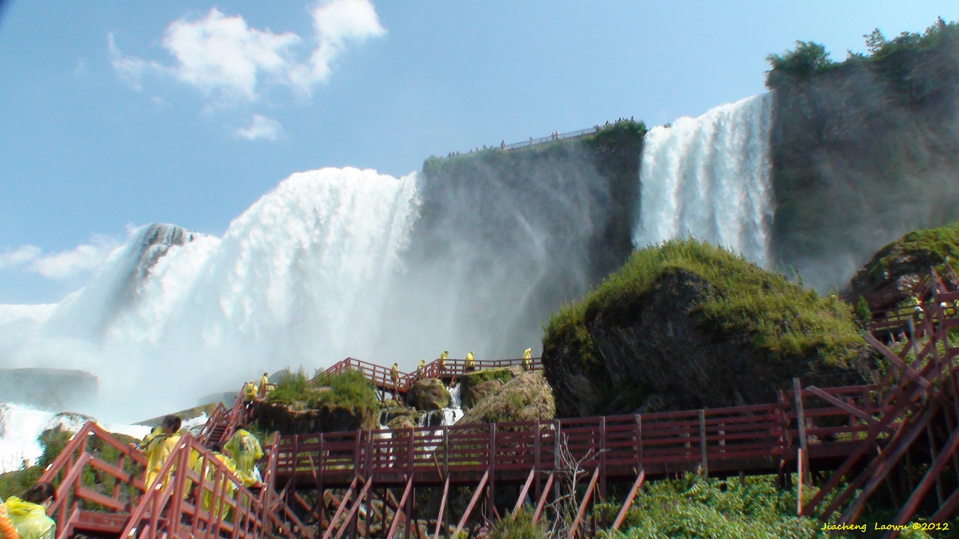 Watching American Falls from Under