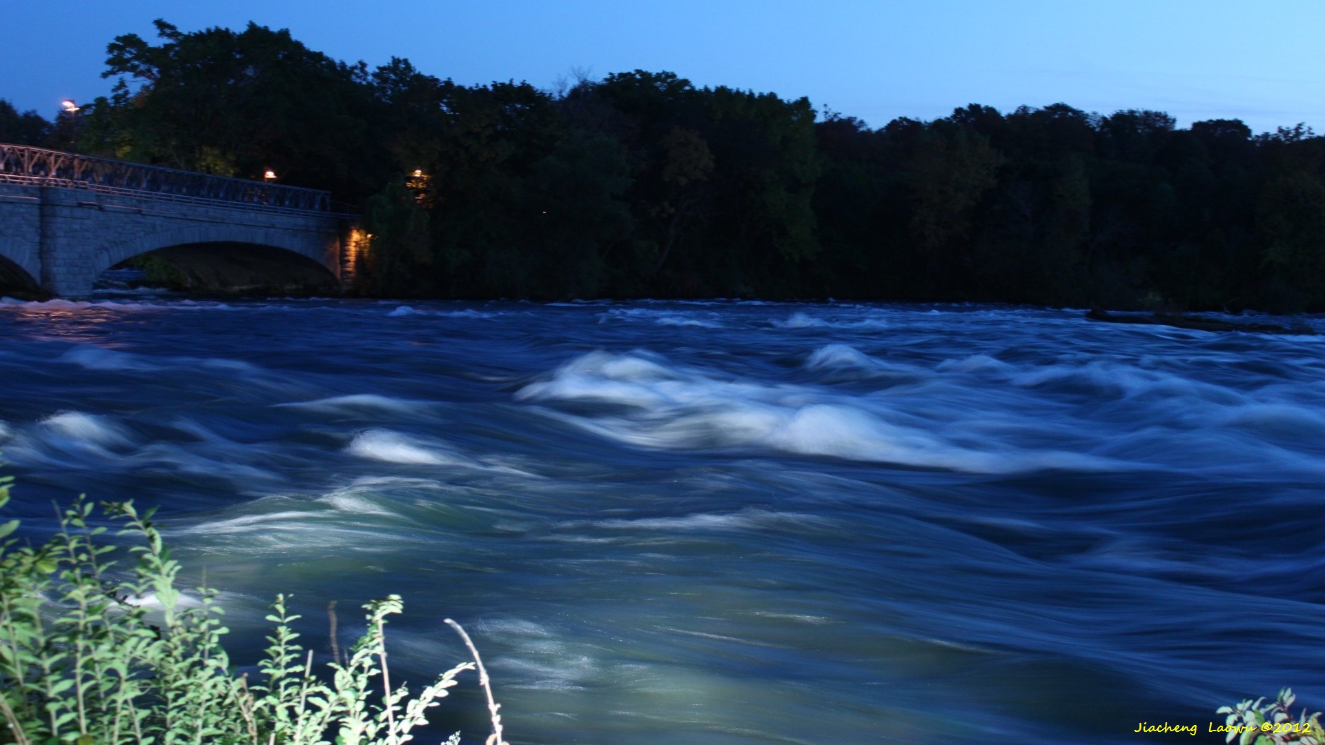 Rapids in the night